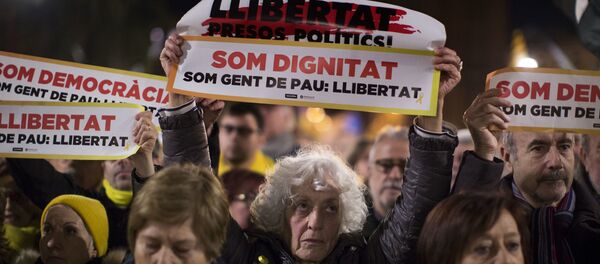 Protestas en Barcelona - Sputnik Mundo