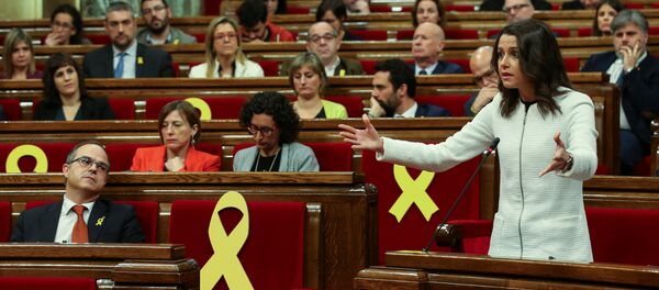Inés Arrimadas, la líder de la oposición en el Parlamento catalán del partido Ciudadanos - Sputnik Mundo
