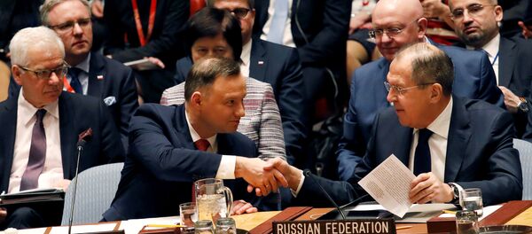 Serguéi Lavrov, el ministro de Asuntos Exteriores de Rusia durante la sesión del Consejo de Seguridad de la ONU sobre el Tratado de No Proliferación Nuclear - Sputnik Mundo