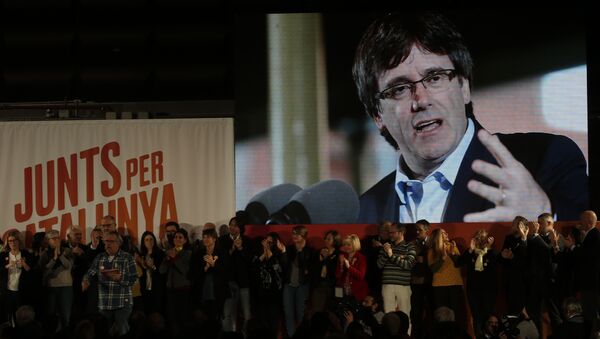 Carles Puigdemont, el expresidente del Gobierno catalán - Sputnik Mundo