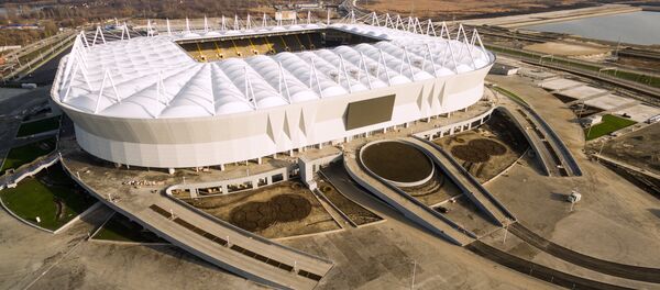 La consrtucción del estadio Rostov Arena - Sputnik Mundo