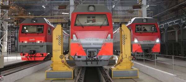 Locomotoras eléctricas producidas por la compañía rusa Sinara y la empresa alemana Siemens AG (archivo) - Sputnik Mundo