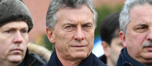 Mauricio Macri, presidente de Argentina, durante su visita a Rusia - Sputnik Mundo