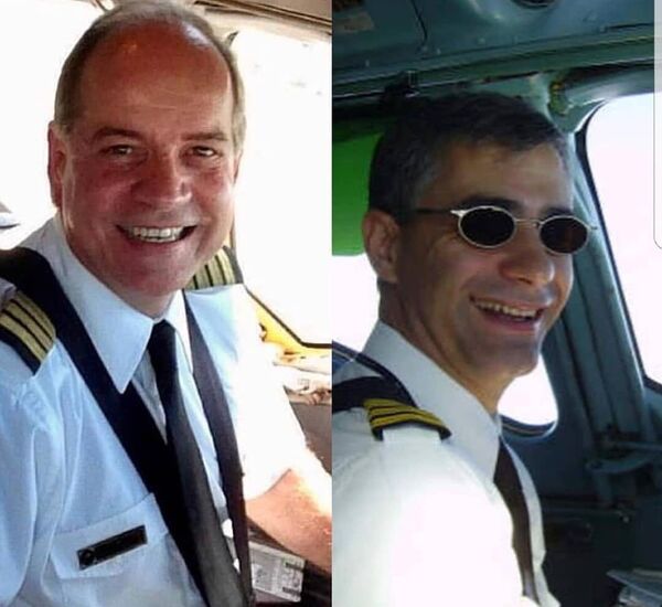 Los pilotos venezolanos asesinados durante el ataque al Hotel Intercontinental de Kabul, Afganistán (izda. Adelsis Ramos, dcha. Pablo Chiossone)  - Sputnik Mundo