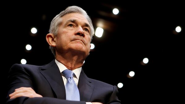 Jerome Powell, presidente de la Reserva Federal (archivo) - Sputnik Mundo