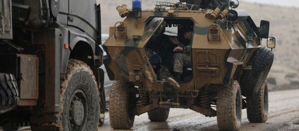 Fuerzas turcas cerca de Afrín, Siria - Sputnik Mundo