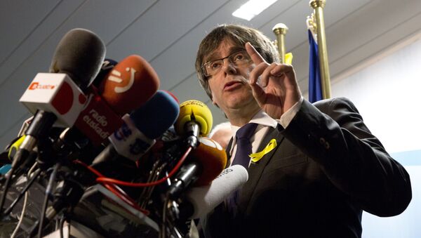 Carles Puigdemont, el expresidente del gobierno de Cataluña - Sputnik Mundo