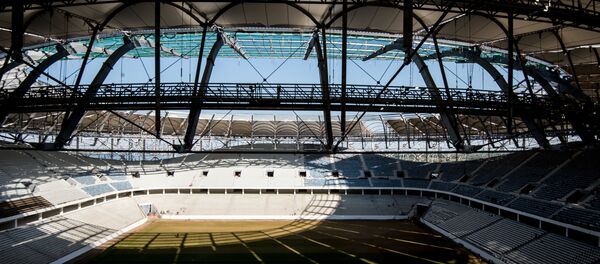 La construcción del estadio Volgograd Arena - Sputnik Mundo