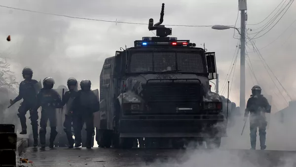 Policía hondureña