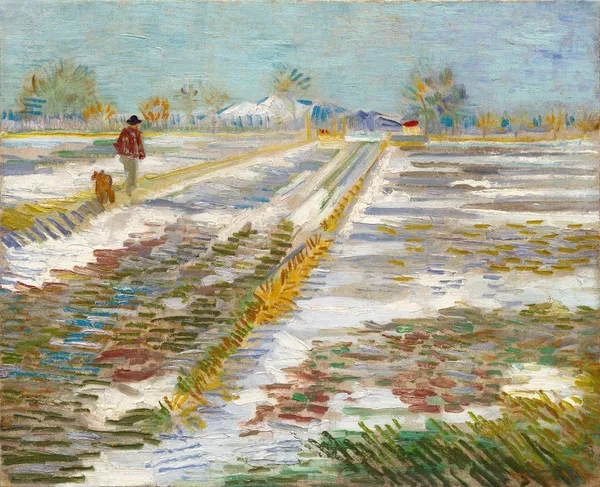 Paisaje nevado de Vincent Van Gogh, 1888 Paisaje nevado de Vincent Van Gogh, 1888 - Sputnik Mundo