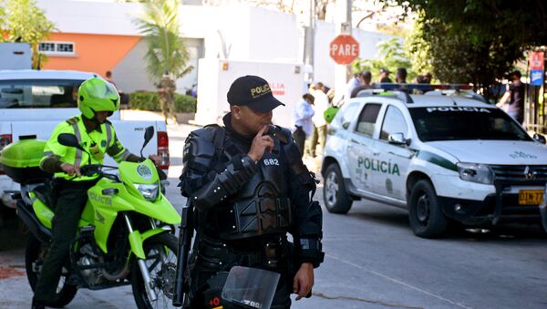 Lugar del atentado en Barranquilla, Colombia - Sputnik Mundo