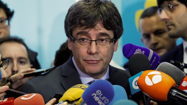 Carles Puigdemont, el expresidente catalán y líder independentista Carles Puigdemont, el expresidente catalán y líder independentista - Sputnik Mundo