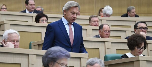 Alexéi Pushkov, senador ruso - Sputnik Mundo