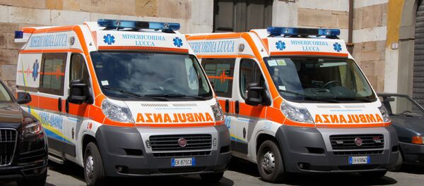 Ambulancia italiana (imagen referencial) - Sputnik Mundo
