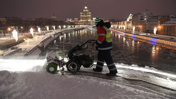 Fuerte nevada en Moscú - Sputnik Mundo