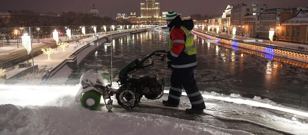 Fuerte nevada en Moscú - Sputnik Mundo