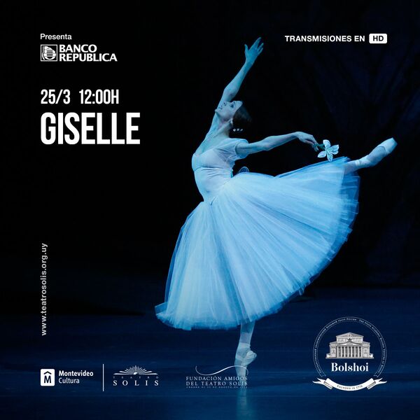 Afiche de Giselle, en la versión del Bolshói que se presentará en el Teatro Solís de Uruguay en alta definición. - Sputnik Mundo
