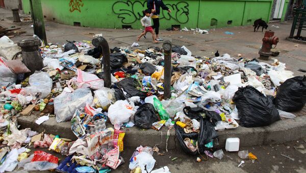 Basura en las calles de Bogotá - Sputnik Mundo