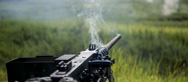 Un M2 Browning estadounidense (archivo) Un M2 Browning estadounidense (archivo) - Sputnik Mundo