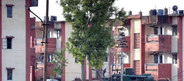 La zona residencial del campamento militar de Sunjuwan, en el estado indio de Jammu y Cachemira La zona residencial del campamento militar de Sunjuwan, en el estado indio de Jammu y Cachemira - Sputnik Mundo