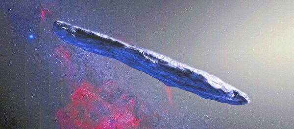 El asteroide Oumuamua, impresión artística - Sputnik Mundo