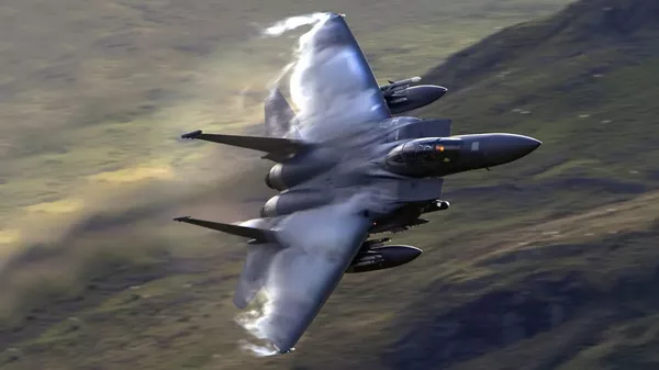 Un caza F-15 - Sputnik Mundo