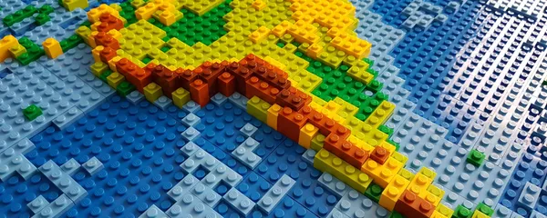 Mapa de América Latina, hecho con Lego (imagen referencial) Mapa de América Latina, hecho con Lego (imagen referencial) - Sputnik Mundo