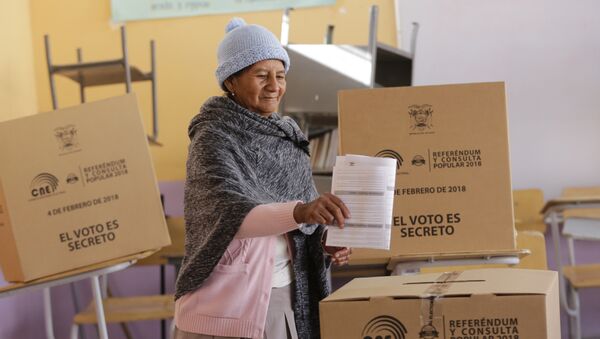 Consulta popular en Ecuador - Sputnik Mundo