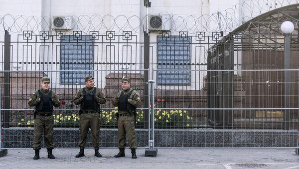 La embajada de Rusia en Kiev (archivo) - Sputnik Mundo