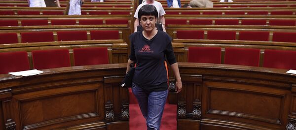 Anna Gabriel, exdiputada catalana de la Candidatura d'Unitat Popular (CUP) (archivo) - Sputnik Mundo