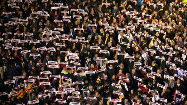 Una manifestación en Barcelona - Sputnik Mundo
