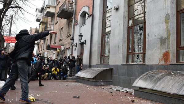 Ataque contra la misión rusa en Kiev - Sputnik Mundo