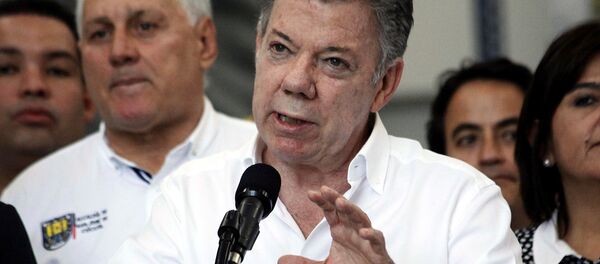 Juan Manuel Santos, presidente de Colombia - Sputnik Mundo