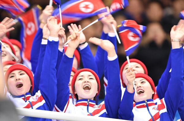 Entre vikingos y Papás Noel: así animan a sus equipos los hinchas de los JJOO de Pyeongchang - Sputnik Mundo