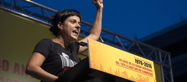 Anna Gabriel, exdiputada catalana de la Candidatura d'Unitat Popular (CUP) (archivo) - Sputnik Mundo