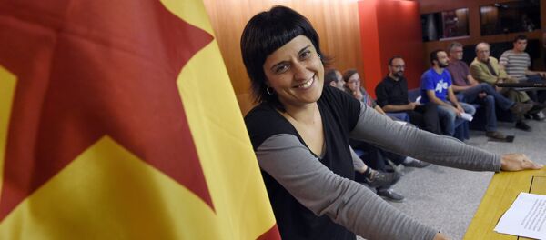 Anna Gabriel, exdiputada catalana de la Candidatura d'Unitat Popular (CUP) (archivo) - Sputnik Mundo