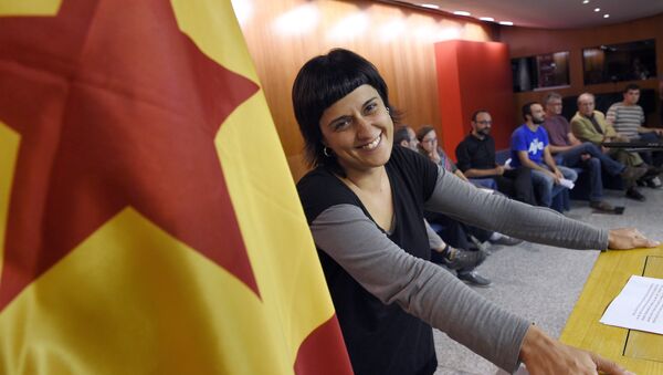 Anna Gabriel, exdiputada catalana de la Candidatura d'Unitat Popular (CUP) (archivo) - Sputnik Mundo