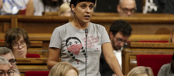 Anna Gabriel, la exdiputada catalana de la Candidatura d'Unitat Popular (CUP) (archivo) - Sputnik Mundo
