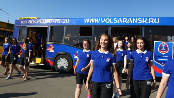Voluntarios de la Copa Mundial de Fútbol 2018 - Sputnik Mundo