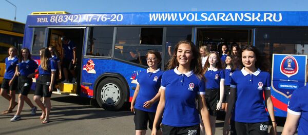 Voluntarios de la Copa Mundial de Fútbol 2018 - Sputnik Mundo