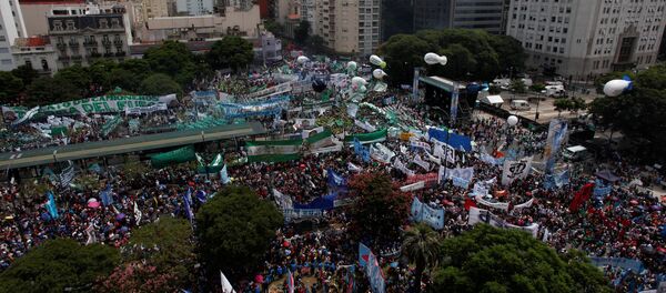 Protesta en Buenos Aires, Argentina - Sputnik Mundo