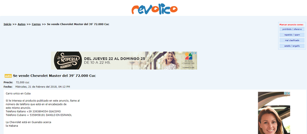 Revolico promociona la venta de autos antiguos en Cuba, conocidos como almendrones - Sputnik Mundo