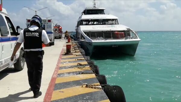 Ferry donde se produjo la explosión - Sputnik Mundo