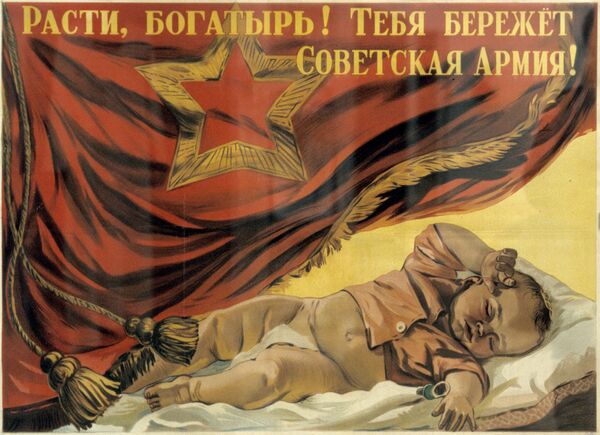 ¡Por la patria! El Ejército Rojo en los carteles de la URSS - Sputnik Mundo