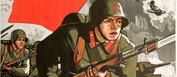 ¡Por la patria! El Ejército Rojo en los carteles de la URSS - Sputnik Mundo