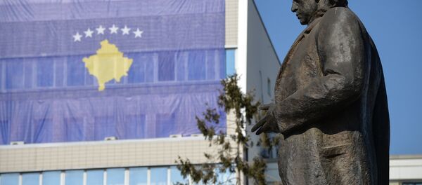 Bandera de Kosovo en Pristina, la capital del país - Sputnik Mundo