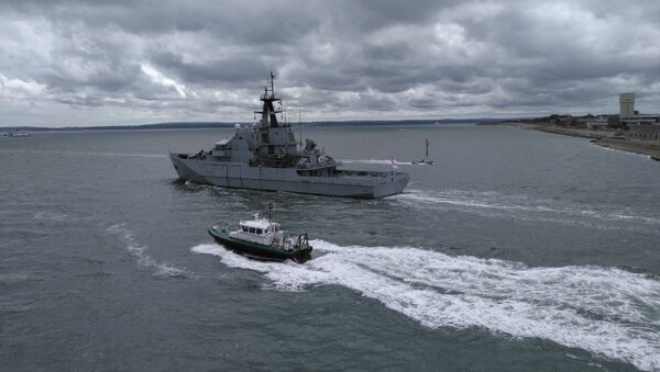 Buque patrullero HMS Mersey, foto de archivo - Sputnik Mundo