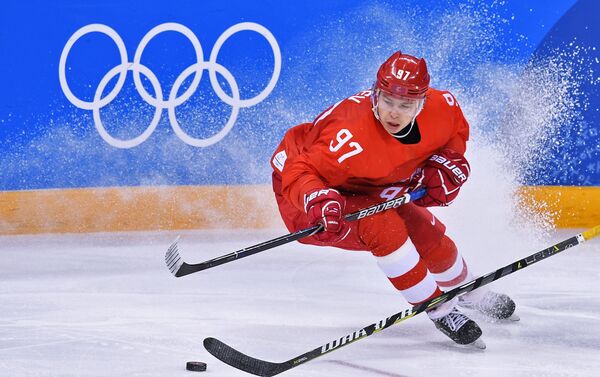 El delantero de la selección de Rusia Nikita Gúsev durante el partido con Alemania - Sputnik Mundo