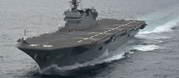 Portahelicópteros japónes Izumo (archivo) - Sputnik Mundo