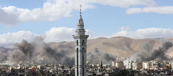 Situación en Guta Oriental, suburbio de Damasco, la capital de Siria Situación en Guta Oriental, suburbio de Damasco, la capital de Siria - Sputnik Mundo